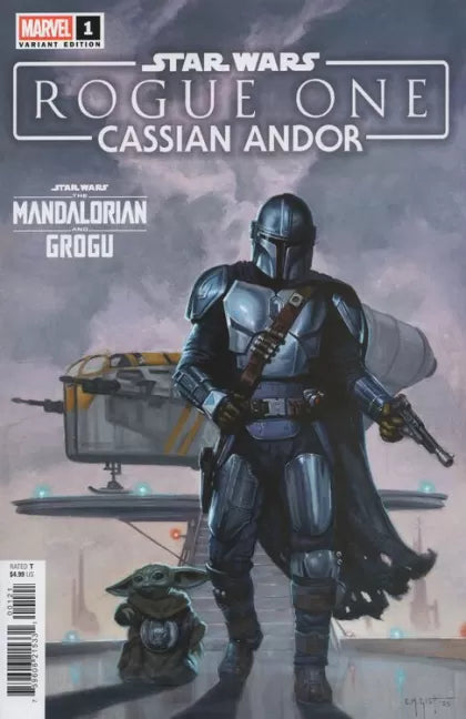 Star Wars: Rogue One - Cassian Andor #1B - E.M. Gist Mandalorian & Grogu Variant