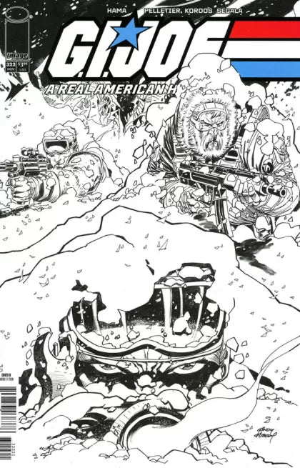 G.I. Joe: A Real American Hero 2023 (Image) #322B - Andy Kubert B&W Variant