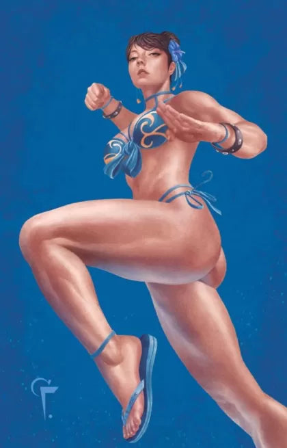 Street Fighter, Vol. 1 #1S - Felix Leon Exclusive Reprint Blue Variant (Ltd. 500)