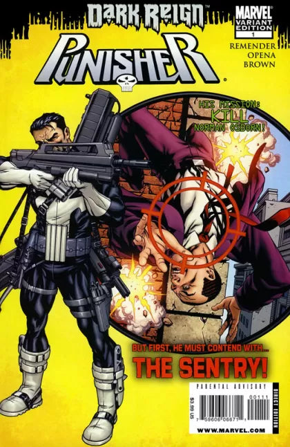 The Punisher, Vol. 8 #1B - Mike Mckone Target Norman Osborn Variant