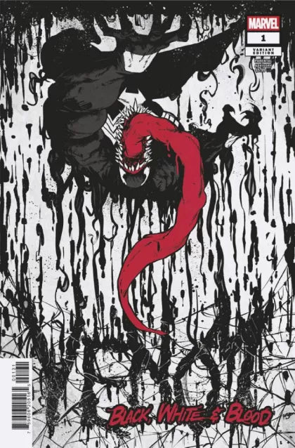Venom: Black, White & Blood #1C - Sanford Greene Variant