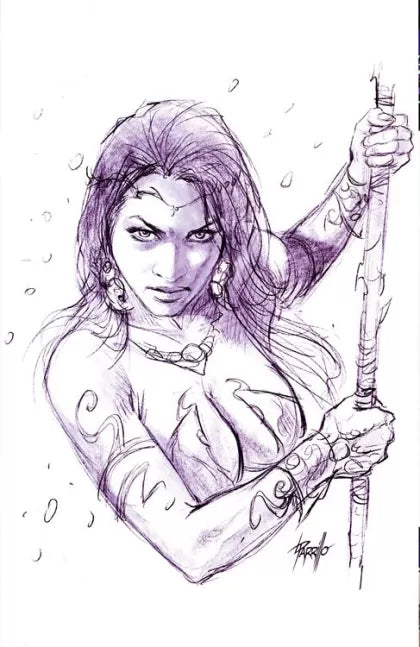 Dejah Thoris, Vol. 3 #1AD - Lucio Parrillo Tinted Sketch 1:25 Bonus FOC Variant