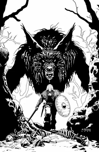 Viking Moon #1E - Marcelo Frusin Incentive B&W Variant (1:25)