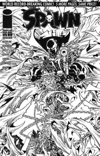 Spawn #375B - Harvey Tolibao B&W Variant