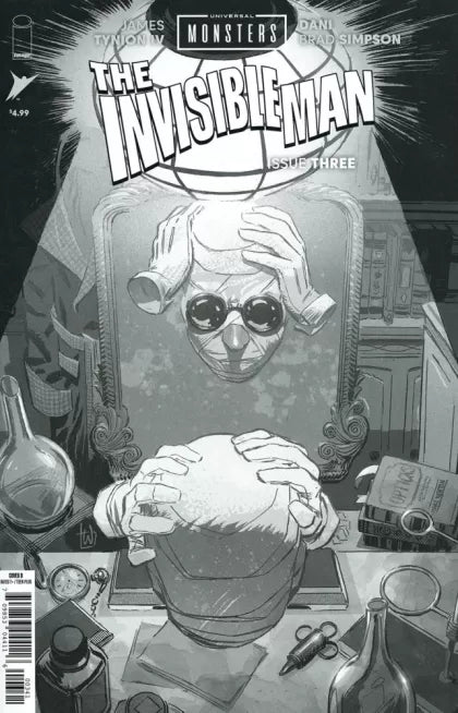 Universal Monsters: The Invisible Man #3D - Lee Weeks Incentive B&W Variant (1:25)