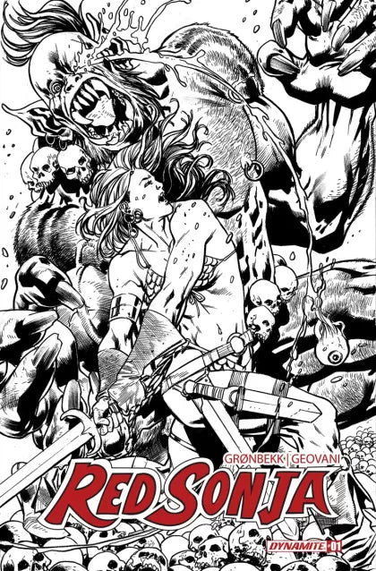 Red Sonja, Vol. 7 (Dynamite Entertainment) #1S - Bryan Hitch Incentive Line Art Variant