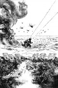 Godzilla Vs. America: Godzilla Vs. Los Angeles #1C - Gabriel Hardman Incentive B&W Variant (1:25)