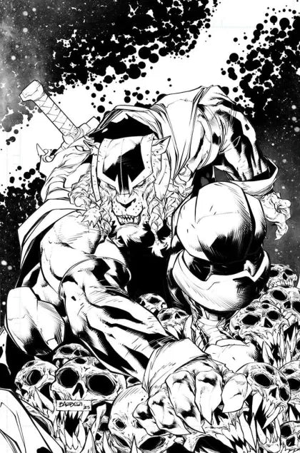 Invincible Universe: Battle Beast #4J - Carlo Barberi Exclusive B&W Variant (Ltd. 1000)