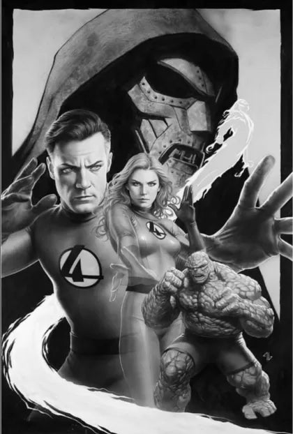 Fantastic Four, Vol. 8 #1X - Adi Granov SDCC Exclusive B&W Variant (Ltd. 555)